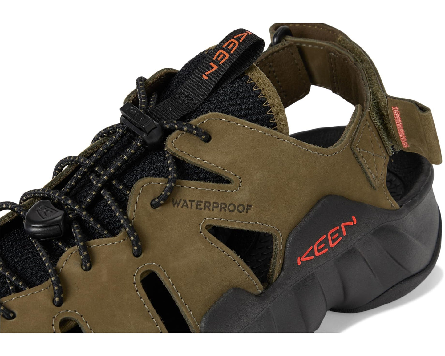 Men's KEEN Hyperport Fisherman Leather Dark Olive/Black