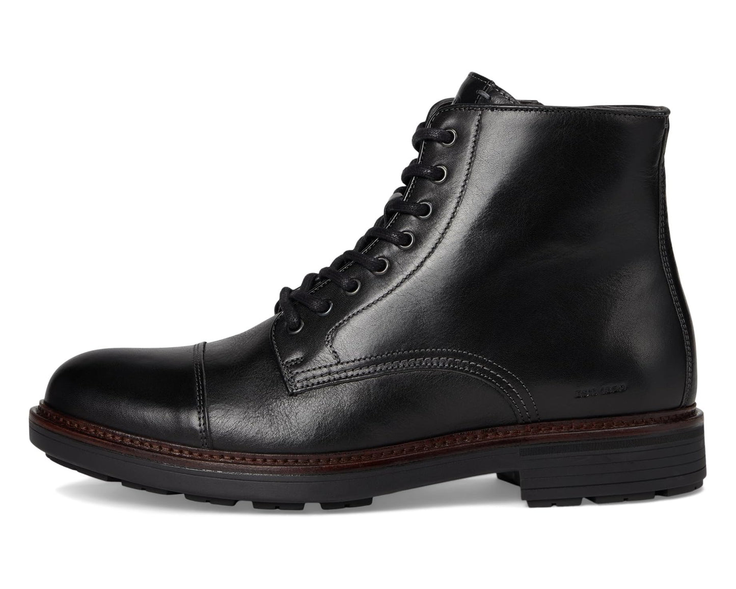 Men's Johnston & Murphy Collection Latham Cap Toe Boots Black European Calfskin