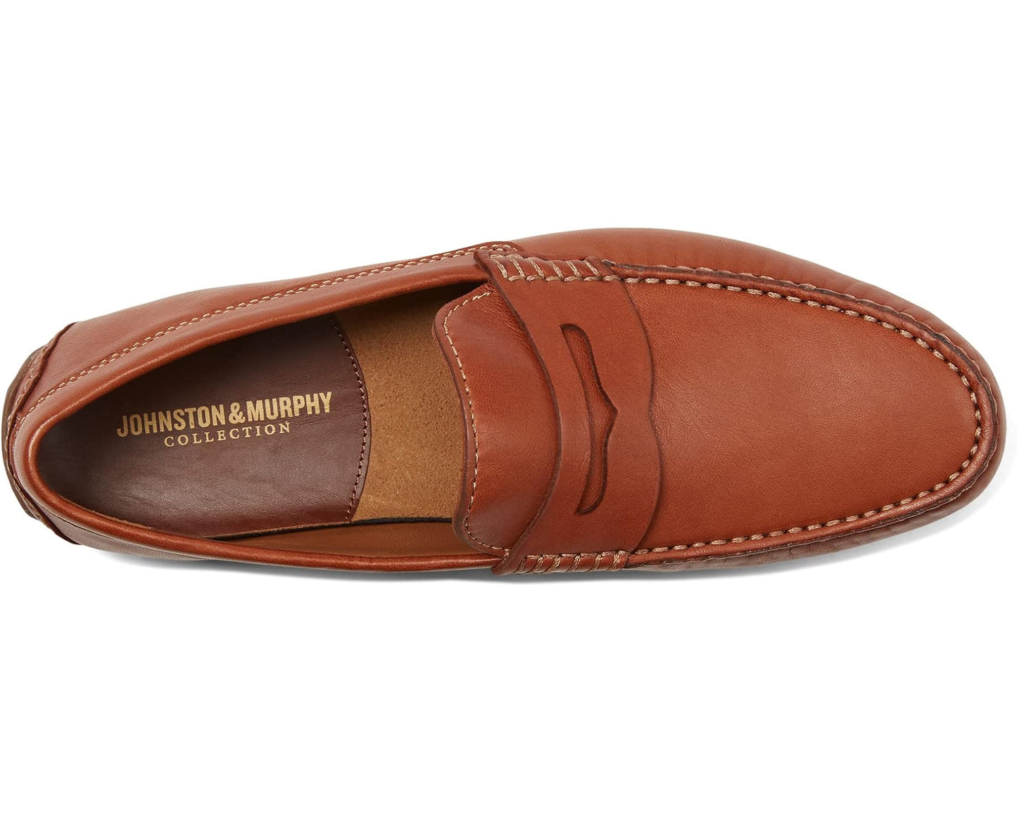 Men's Johnston & Murphy Collection Baldwin Driver Penny Cognac