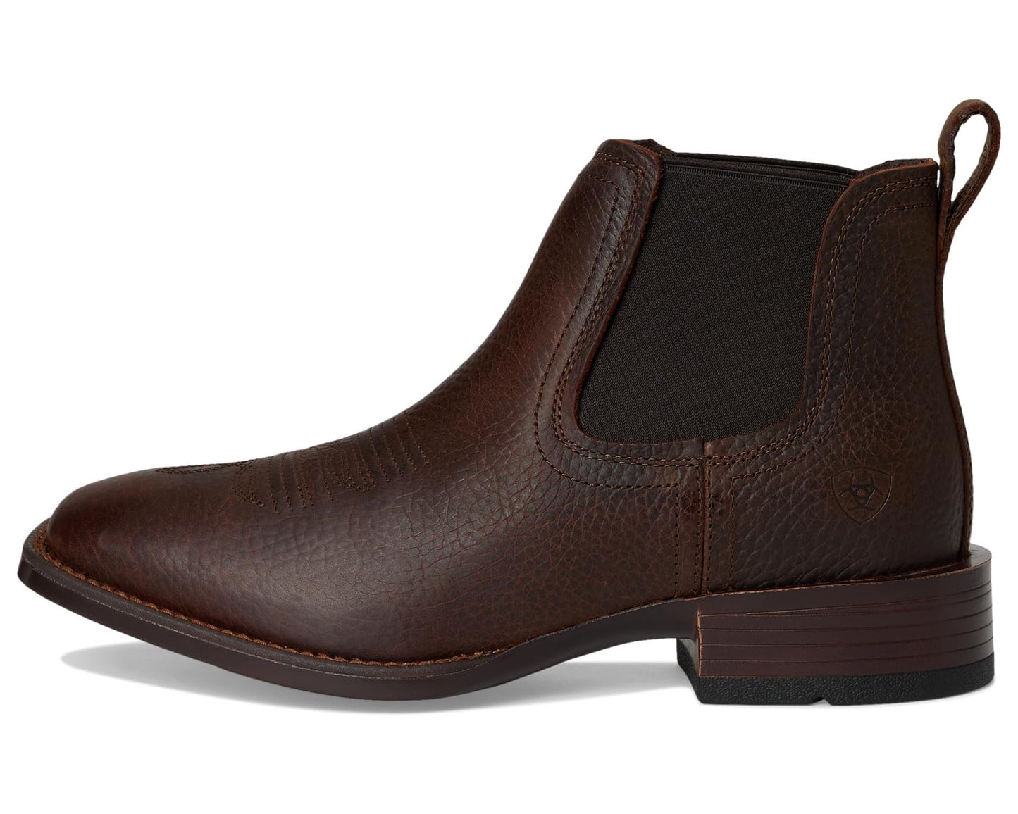 Men's Ariat Booker Ultra Western Boots Brown Oiled Rowdy
