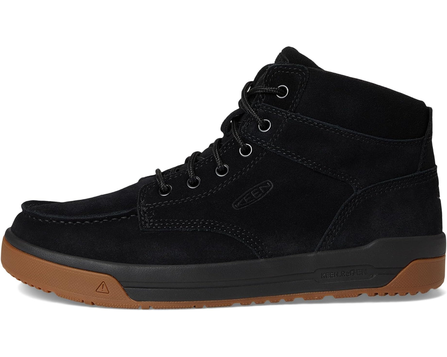 Men's KEEN Utility Gibson Boots (Soft Toe) Black/Gum