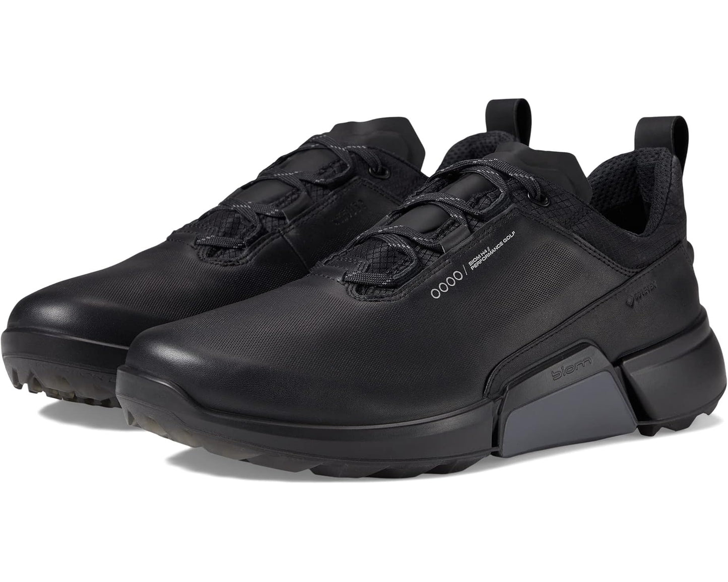 Men's ECCO Golf Biom H4 GORE-TEX® Waterproof Golf Hybrid Black Cow Leather