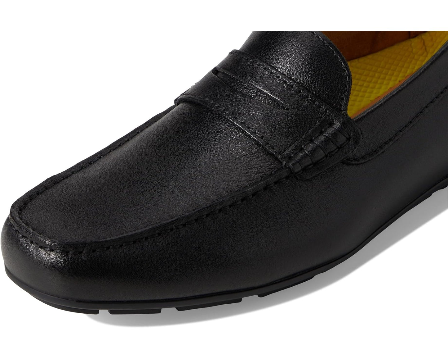 Men's Florsheim Motor Smooth Moc Toe Penny Driver Black