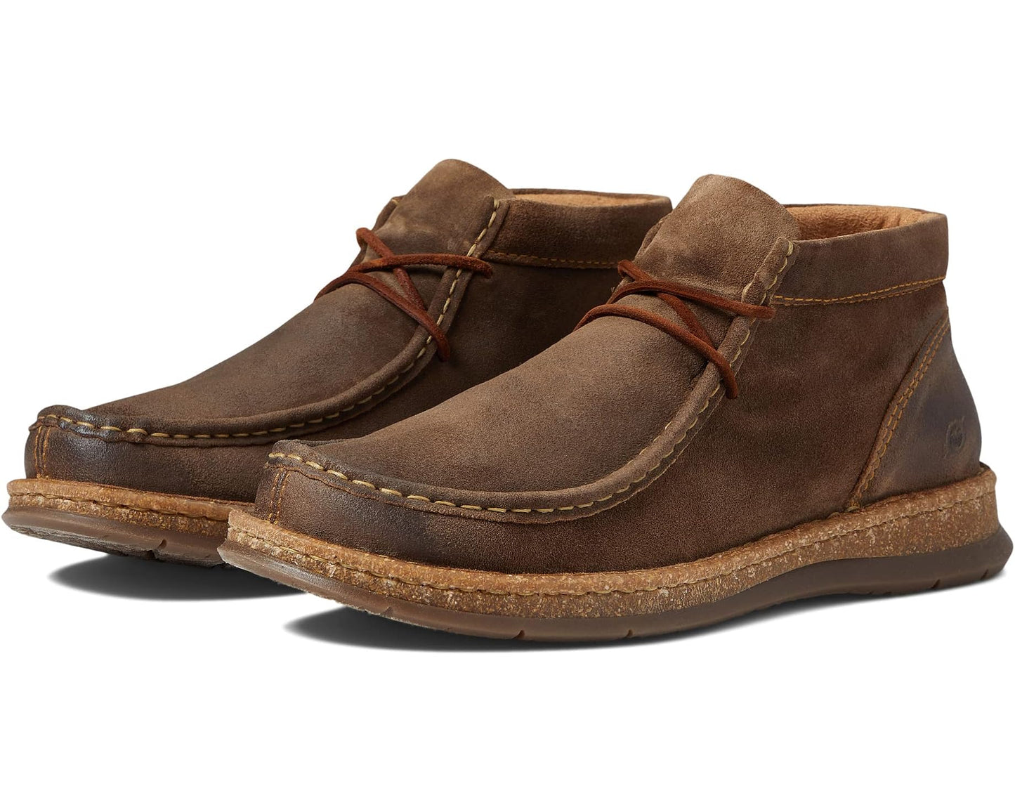 Men's Born Brock Taupe Distressed Leather