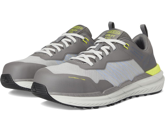 Men's KEEN Utility Speedworks ESD Work Sneakers (Carbon-Fiber Toe) Steel Grey/Vintage Indigo