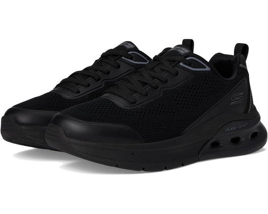 Men's BOBS from SKECHERS Bobs Glide Step Arc Waves 2.0 - Class Rank Black/Black