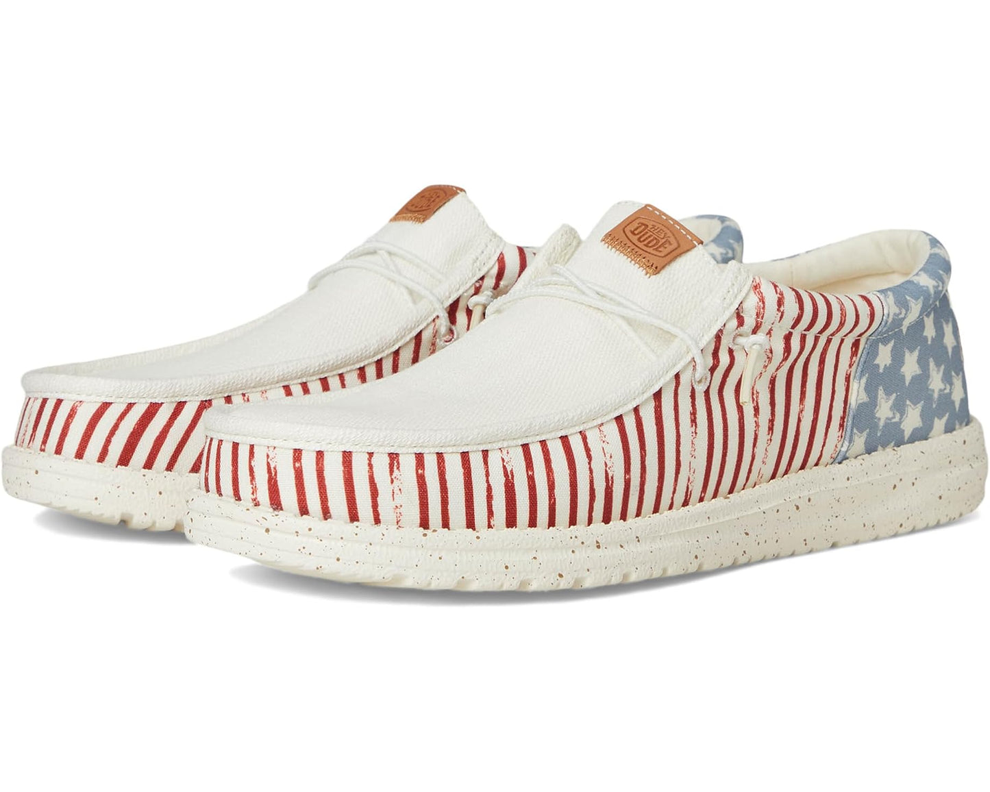 Men's Hey Dude Wally Funk Americana Stars American Flag