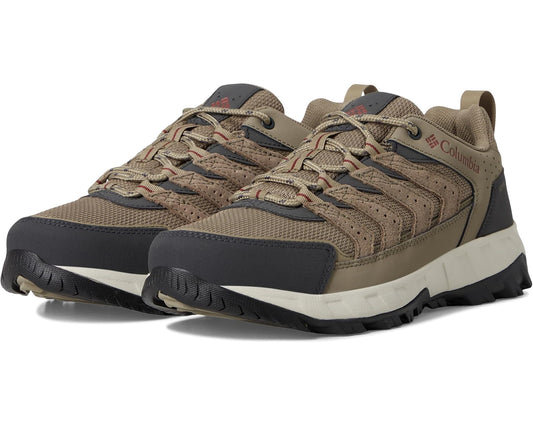 Men's Columbia Strata Trail Low Waterproof Pebble/Spice