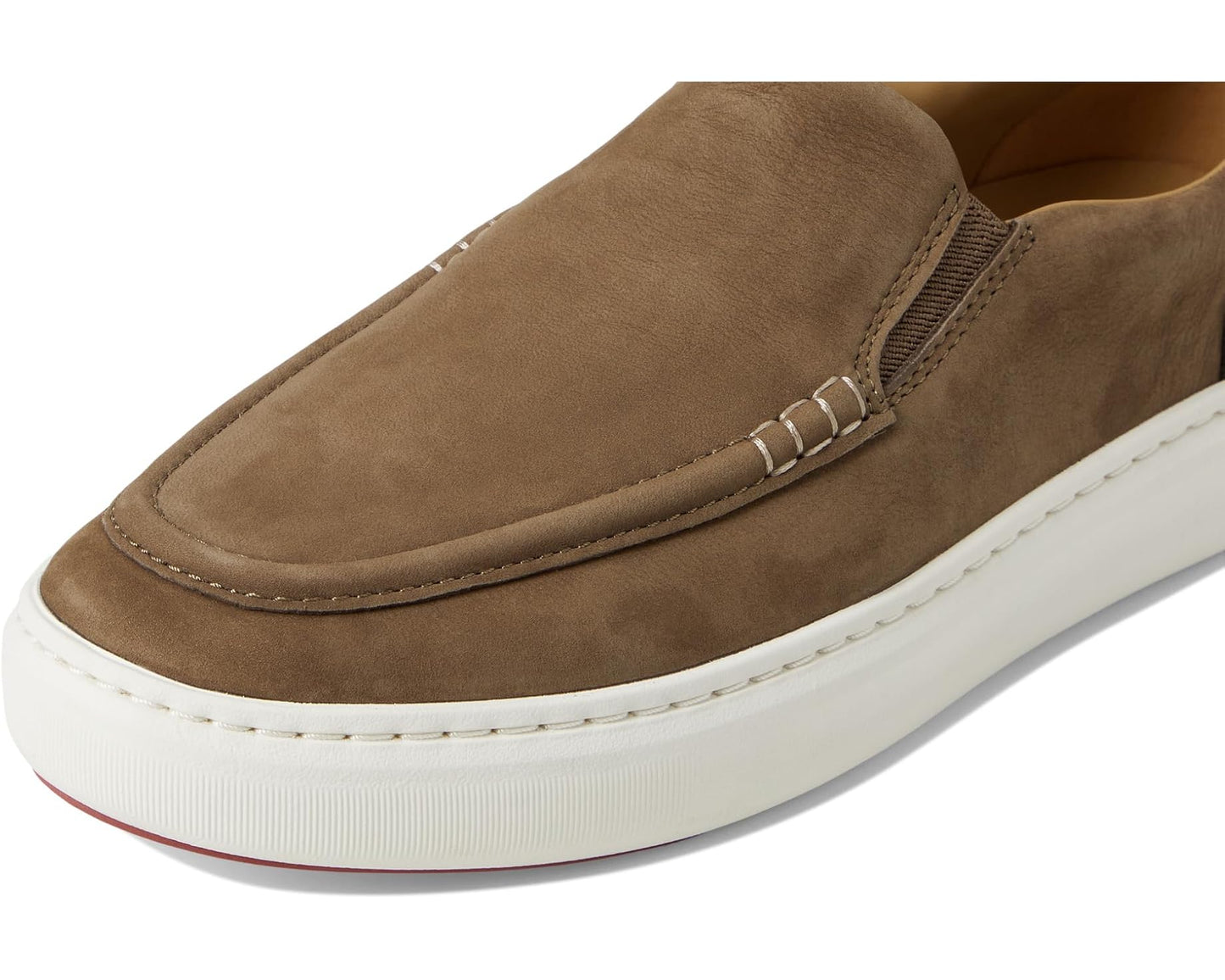 Men's Johnston & Murphy Anders Moc Toe Slip-on Taupe Nubuck