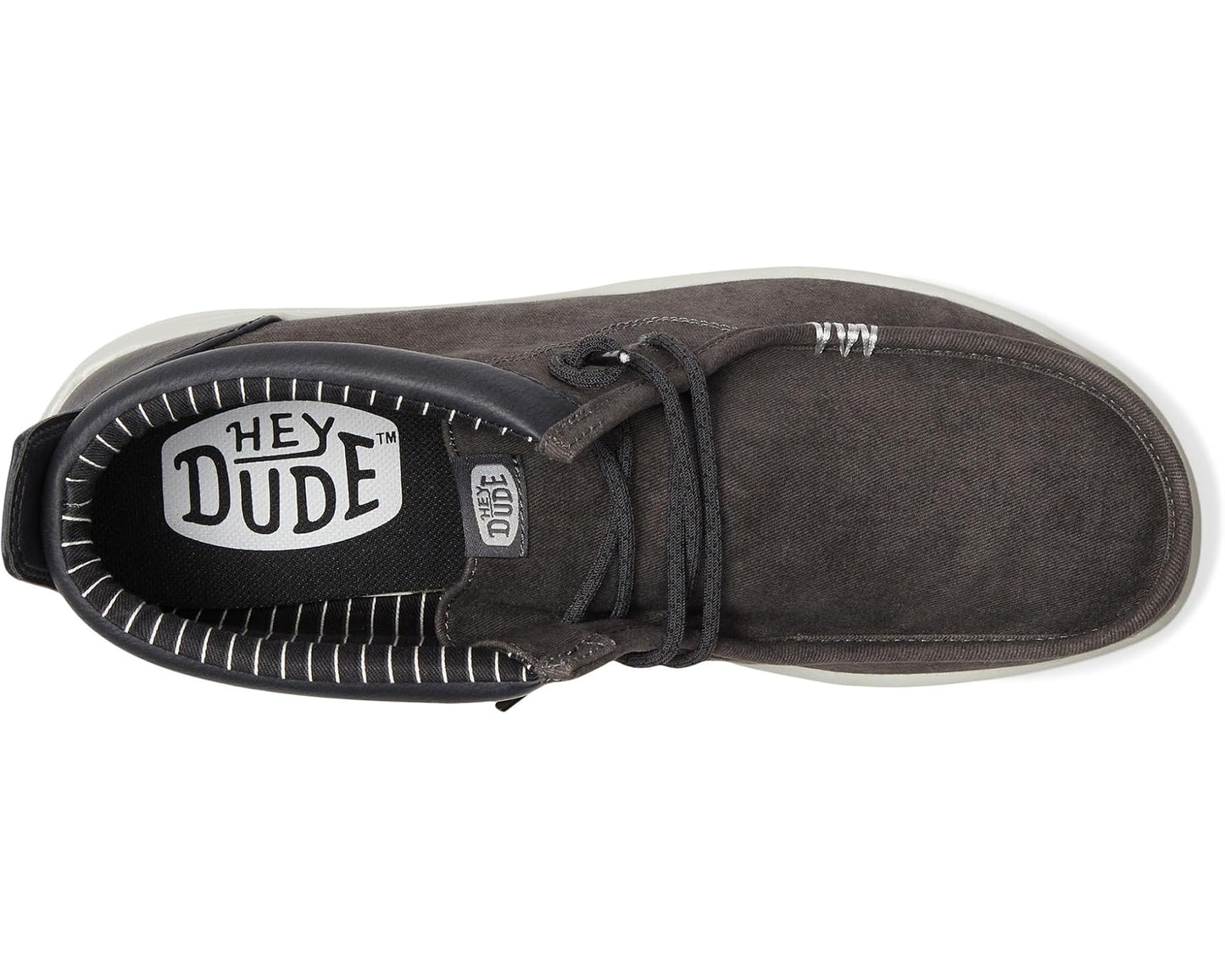 Men's Hey Dude Wally Mid Gripr Vin Classic Black Oyster/Black