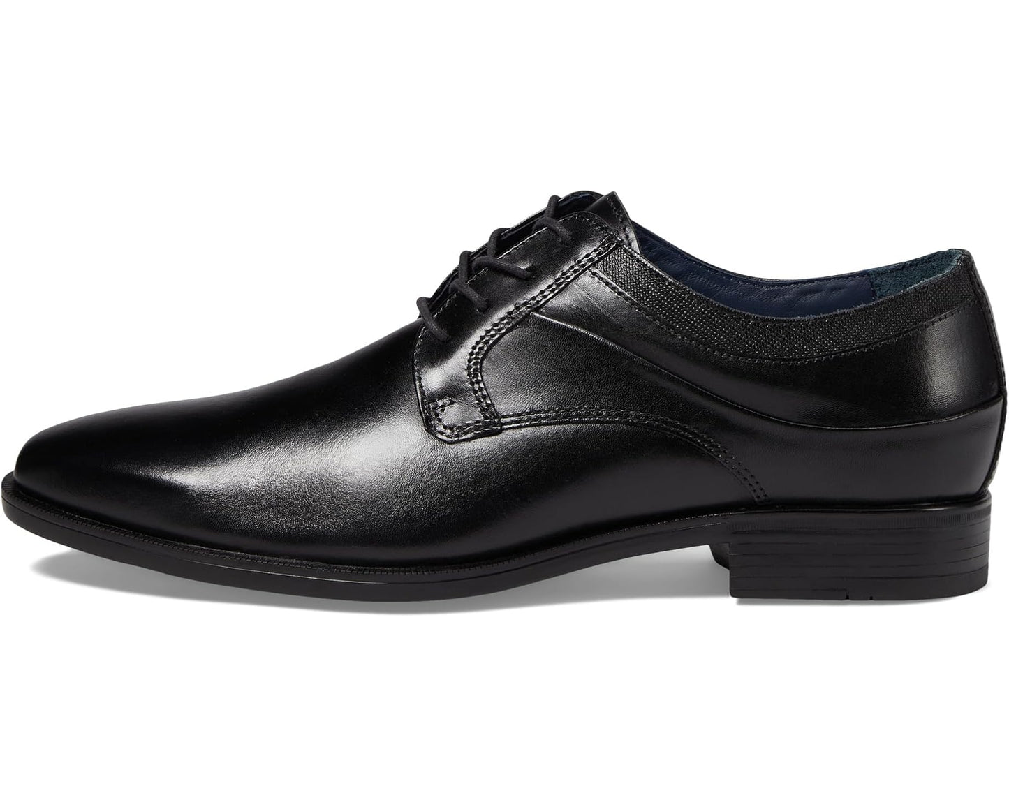 Men's Johnston & Murphy Gibbons Plain Toe Black Full Grain