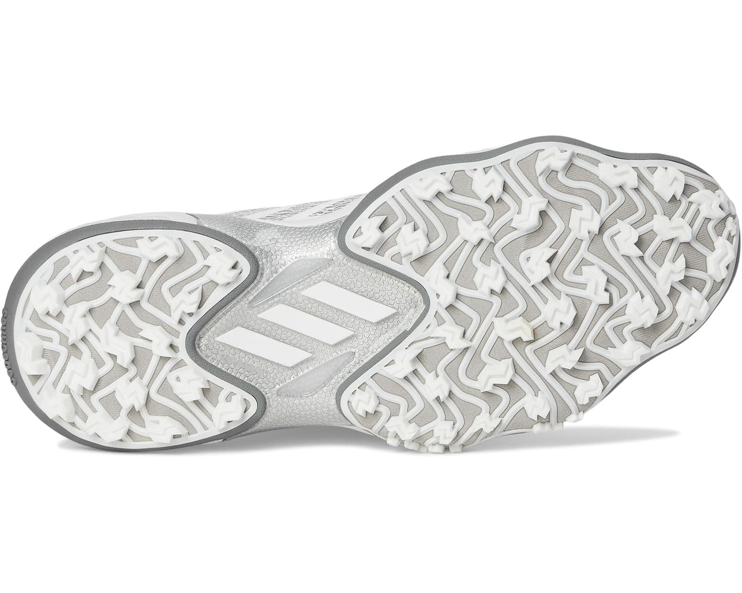Men's adidas Golf Codechaos 25 Golf Shoes Footwear White/Silver Metallic/Grey Two