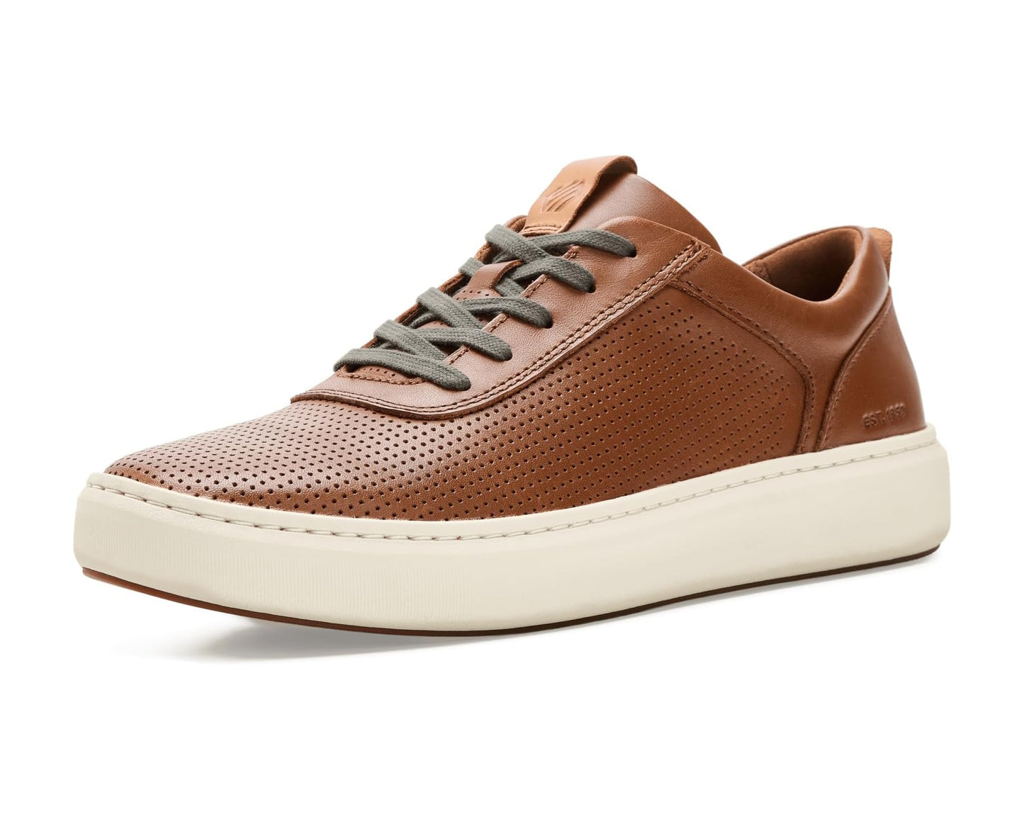 Men's Johnston & Murphy Mayhew Perfed U-Throat Tan Full Grain