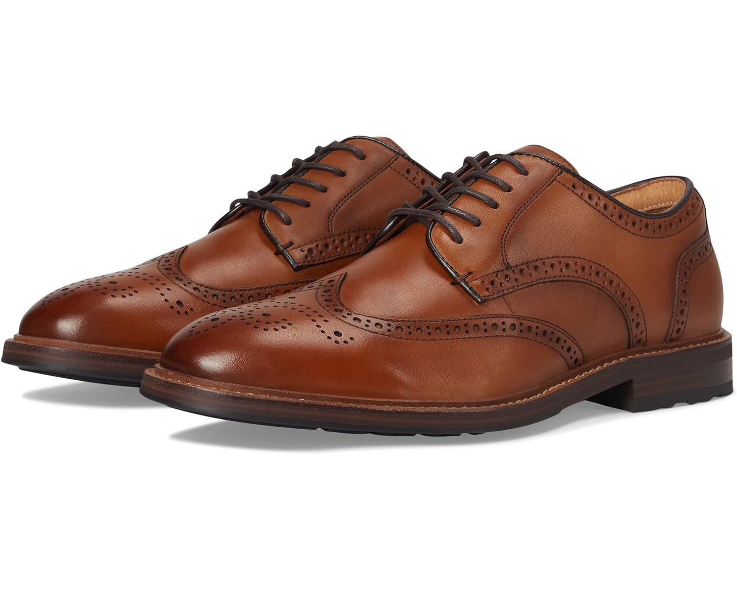 Men's Florsheim Anthem Wing Tip Oxford Saddle Tan