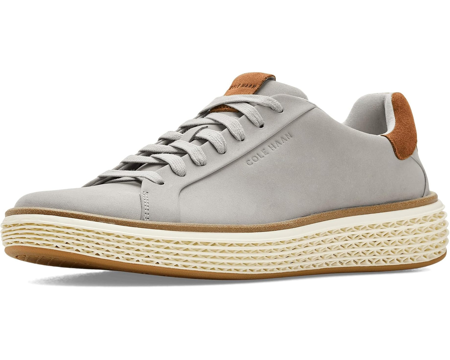 Men's Cole Haan Grandpro Court Skyweave Sneakers Paloma Nubuck/British Tan/Ivory