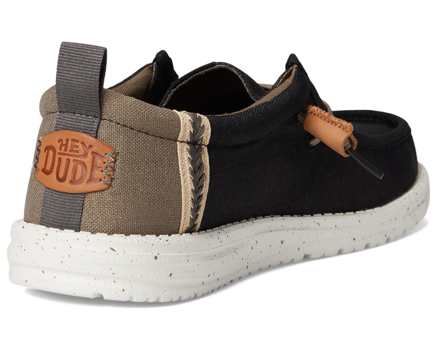 Men's Hey Dude Wally Summer Linen Black/Walnut