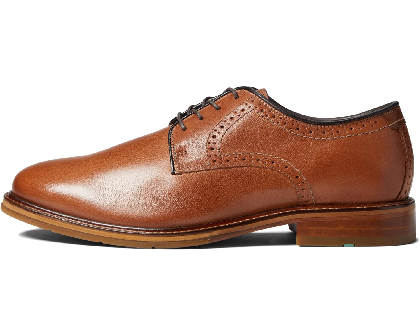 Men's Johnston & Murphy XC Flex Raleigh Plain Toe Tan Full Grain