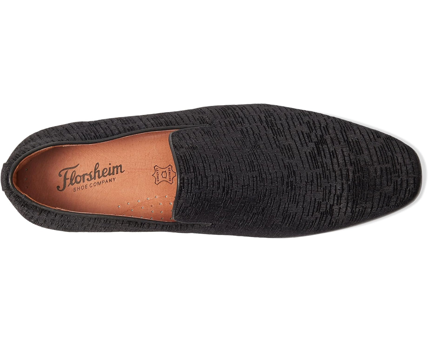 Men's Florsheim Postino Plain Toe Velvet Slip-On Black