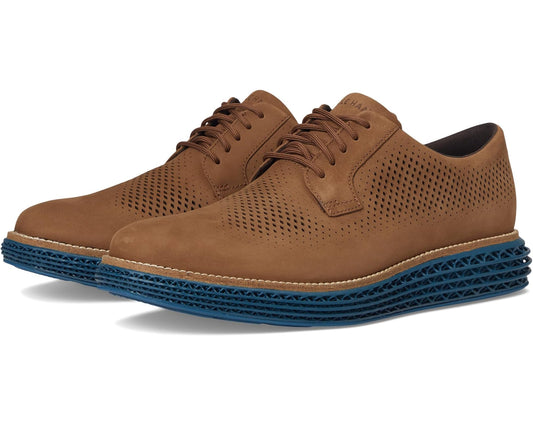 Men's Cole Haan Original Grand 2.0 Oxford Brown Nubuck/Water Resistant