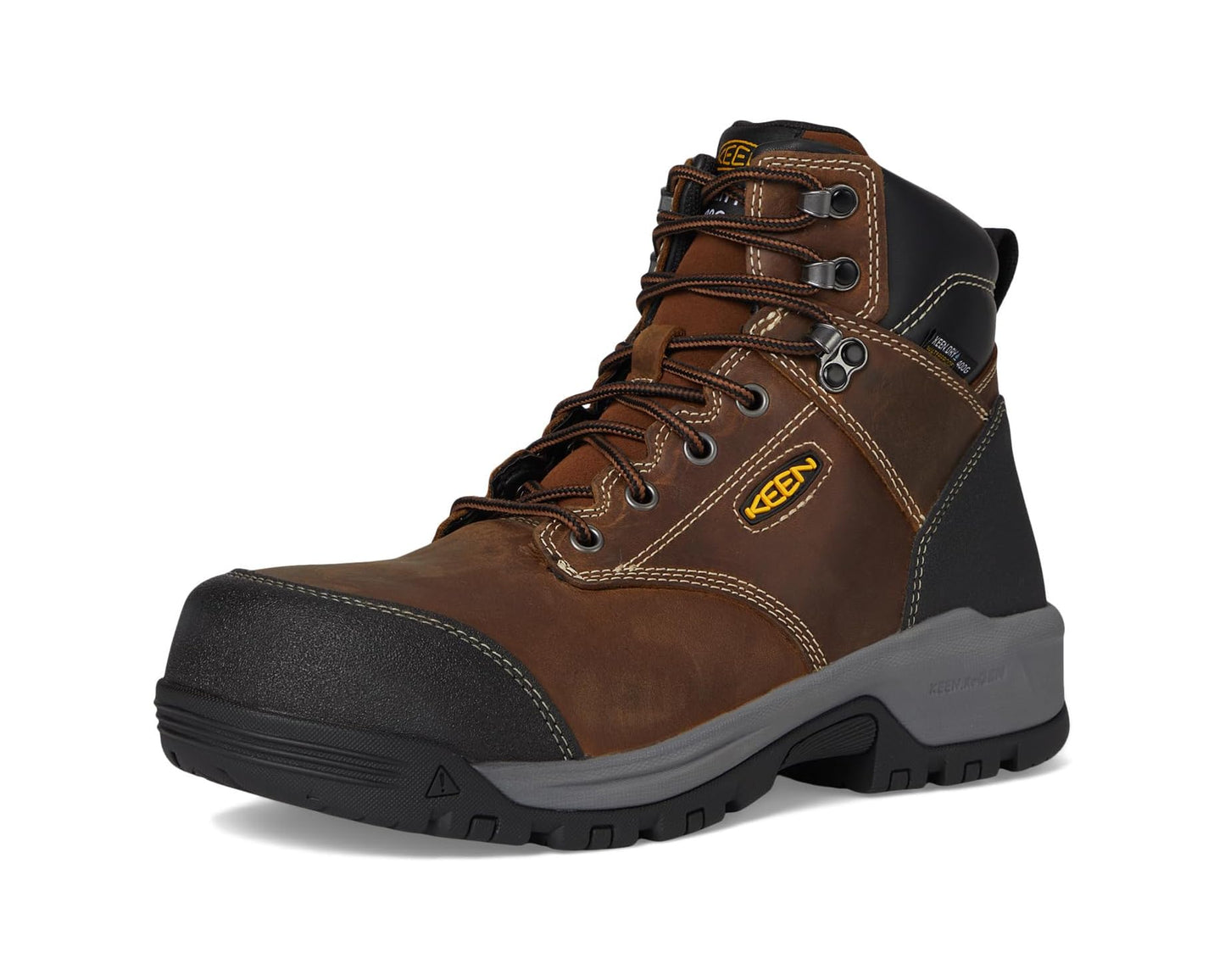 Men's KEEN Utility Evanston 6 Composite Toe Waterproof Insulated 400G Bison/Black