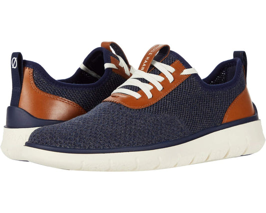 Men's Cole Haan Generation Zerogrand Stitchlite Marine Blue/Gray Pinstripe/Ch British Tan/Ivory