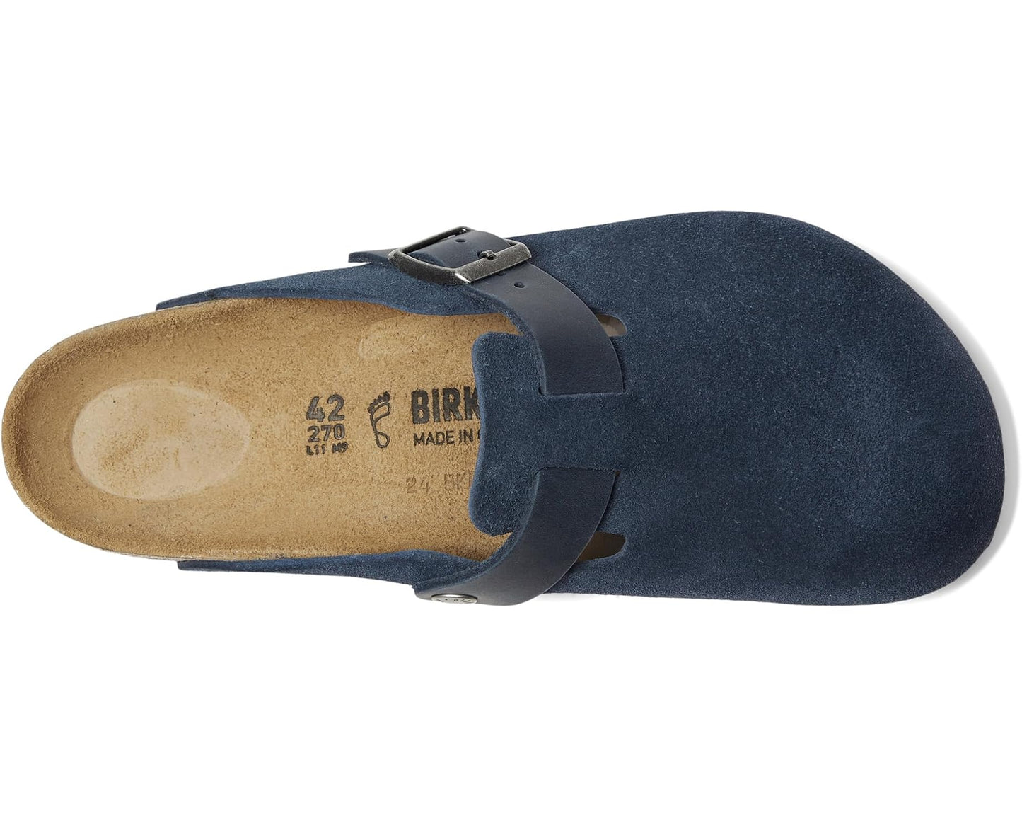 Men's Birkenstock Boston - Suede/Oiled Leather New Navy