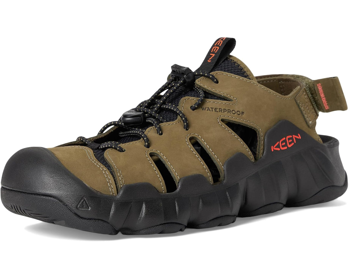 Men's KEEN Hyperport Fisherman Leather Dark Olive/Black