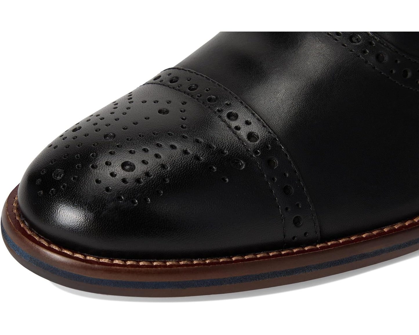 Men's Johnston & Murphy Conard 2.0 Cap Toe Black Full Grain