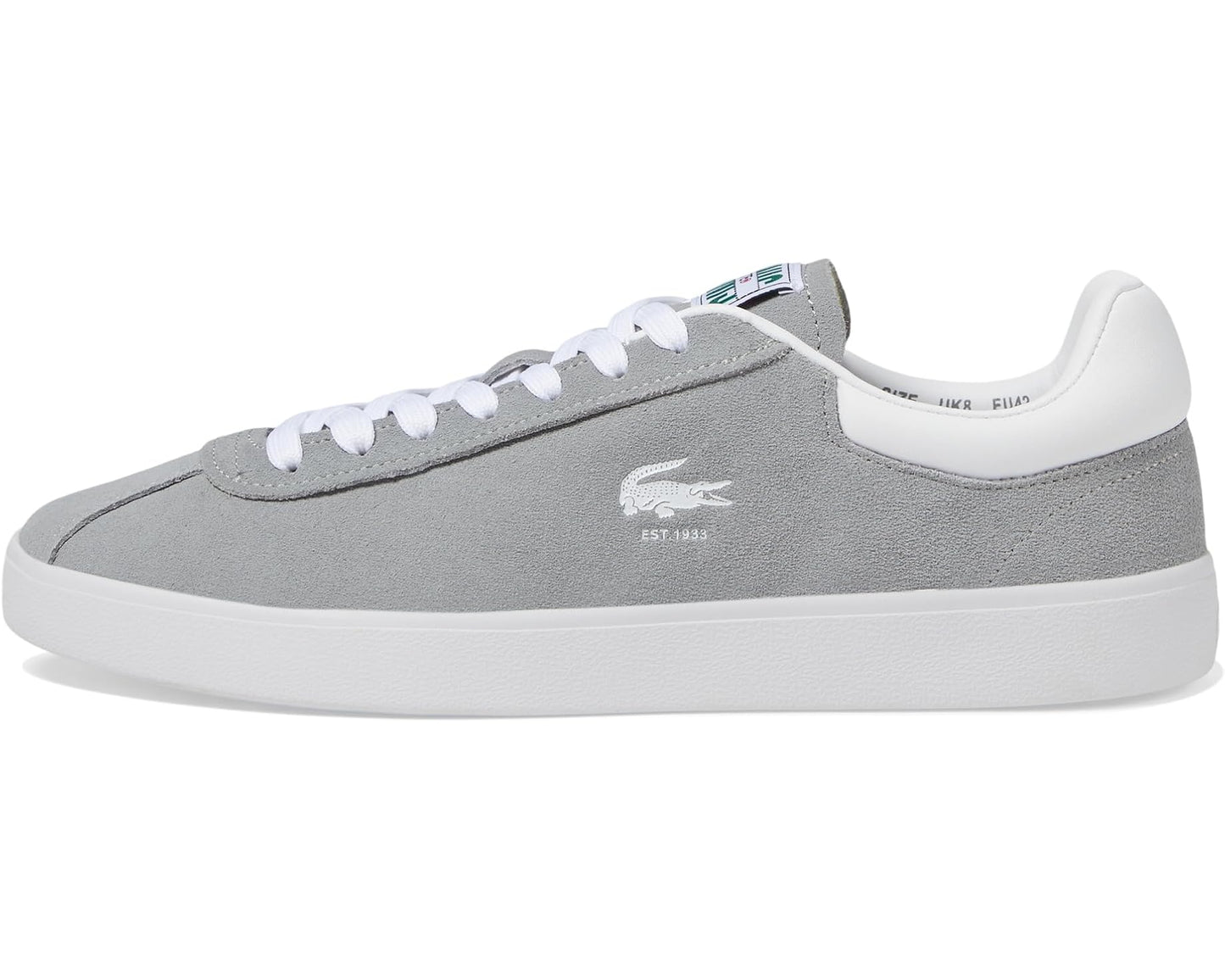 Men's Lacoste Baseshot Sneakers Grey/White