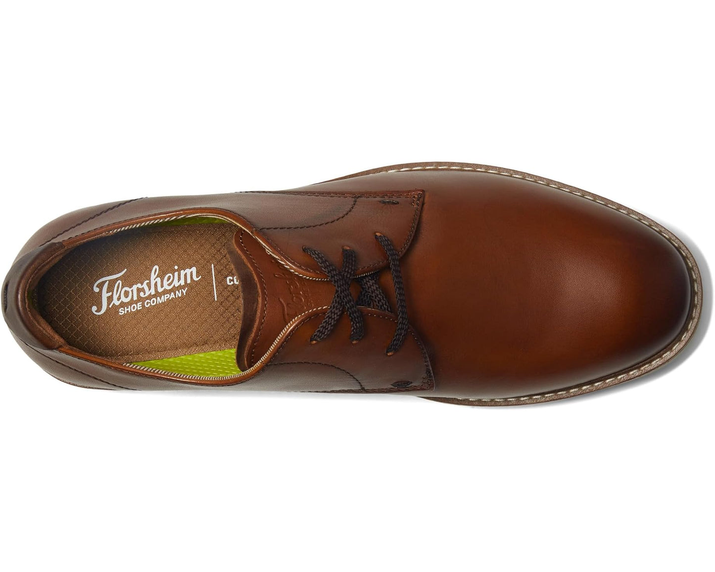 Men's Florsheim Vibe Plain Toe Oxford Cognac