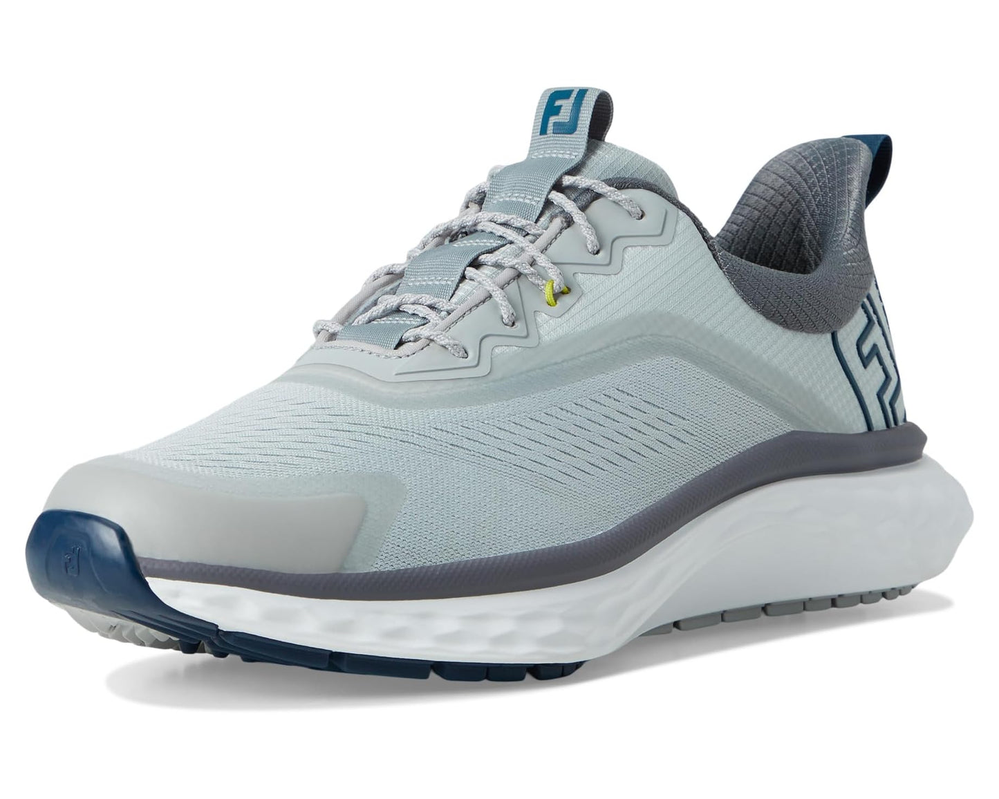 Men's FootJoy FJ Quantum Golf Shoes Grey/White/Bliue