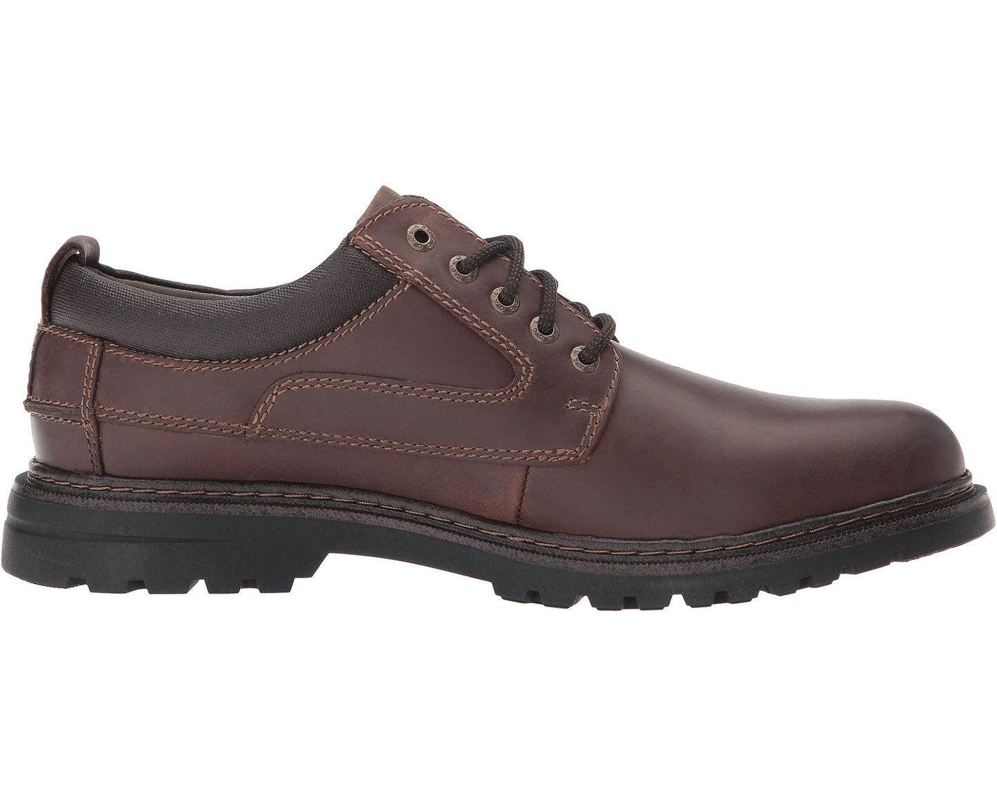 Men's Dockers Warden Plain Toe Oxford Red/Brown Soft Oiled Crazyhorse