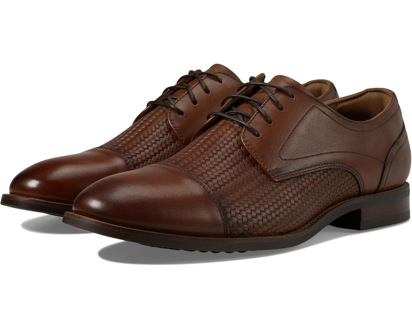 Men's Florsheim Rucci Weave Cap Toe Oxford Cognac