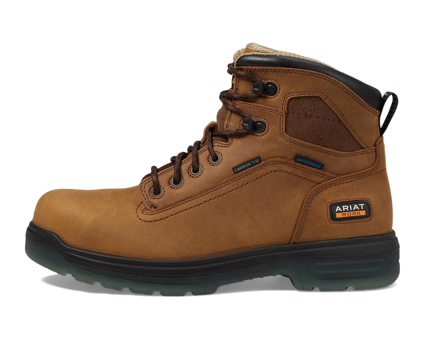Men's Ariat Turbo 6 Waterproof Carbon Toe Work Boots Aged Bark