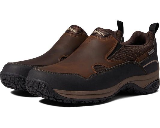 Men's Dunham Cloud Plus Waterproof Slip-On Brown Leather