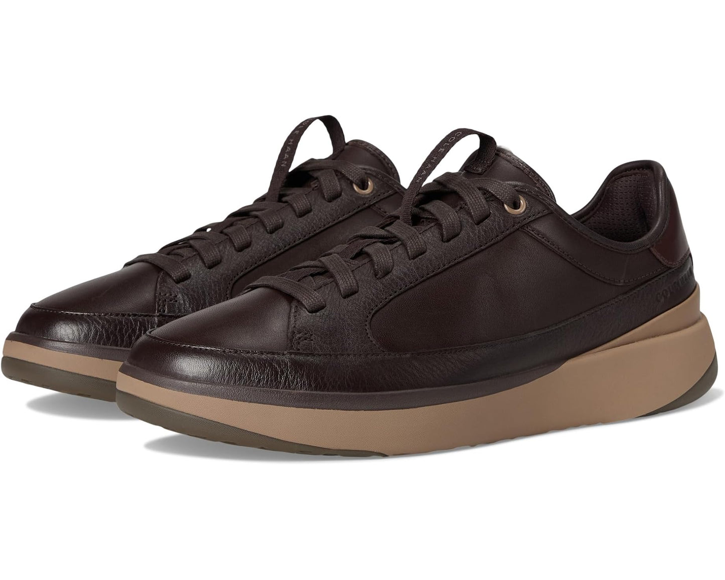 Men's Cole Haan Grandpro All Day Court Leather Sneakers Chocolate/Madeira Suede/Irish Coffee