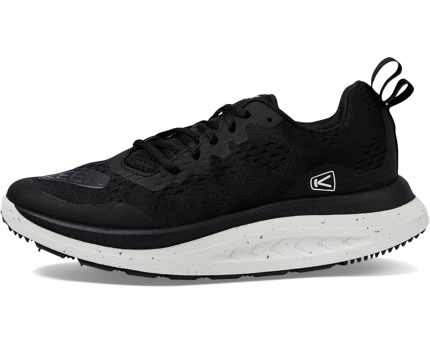Men's KEEN WK400 Performance Breathable Walking Black/White