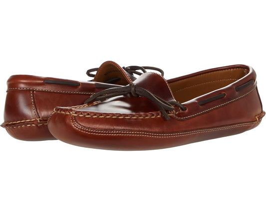 Men's L.L.Bean Leather Double-Sole Slipper Leather Lined Brown