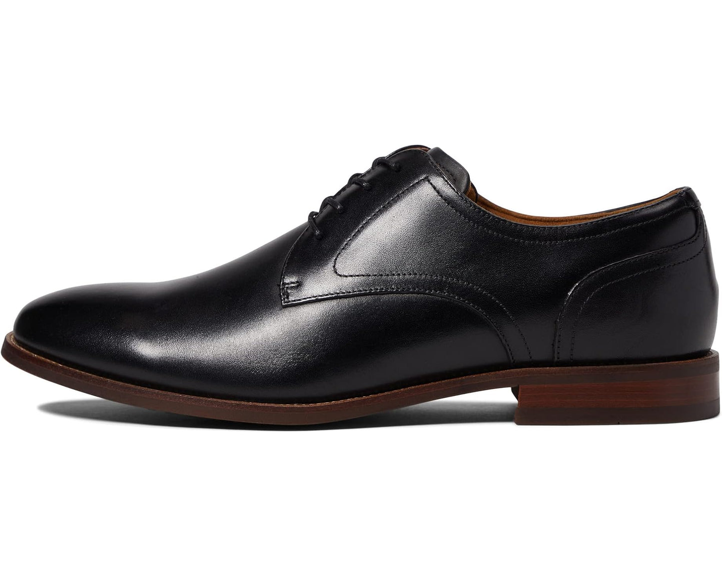 Men's Florsheim Rucci Plain Toe Oxford Black Smooth