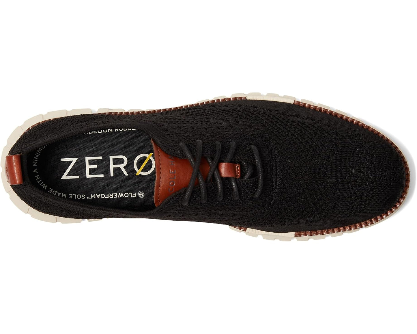 Men's Cole Haan Zerogrand Remastered Stitchlite Wingtip Black/Ivory