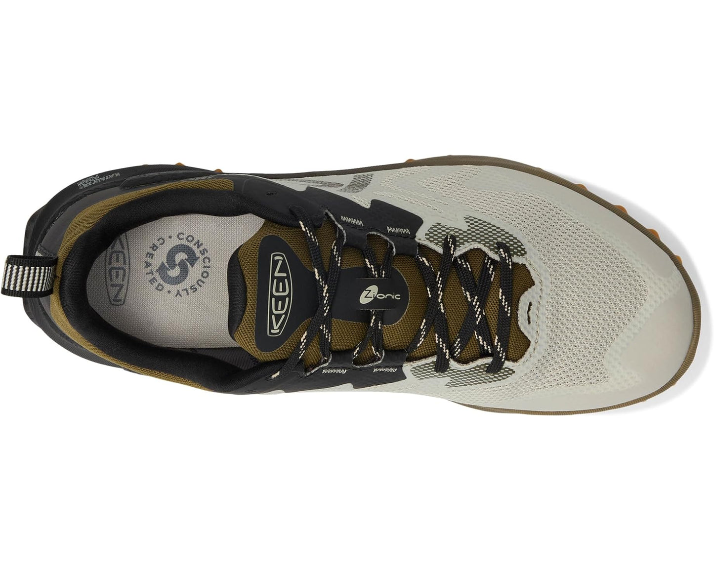 Men's KEEN Zionic NXT Waterproof Hiking Shoes Abbey Stone/Dark Olive