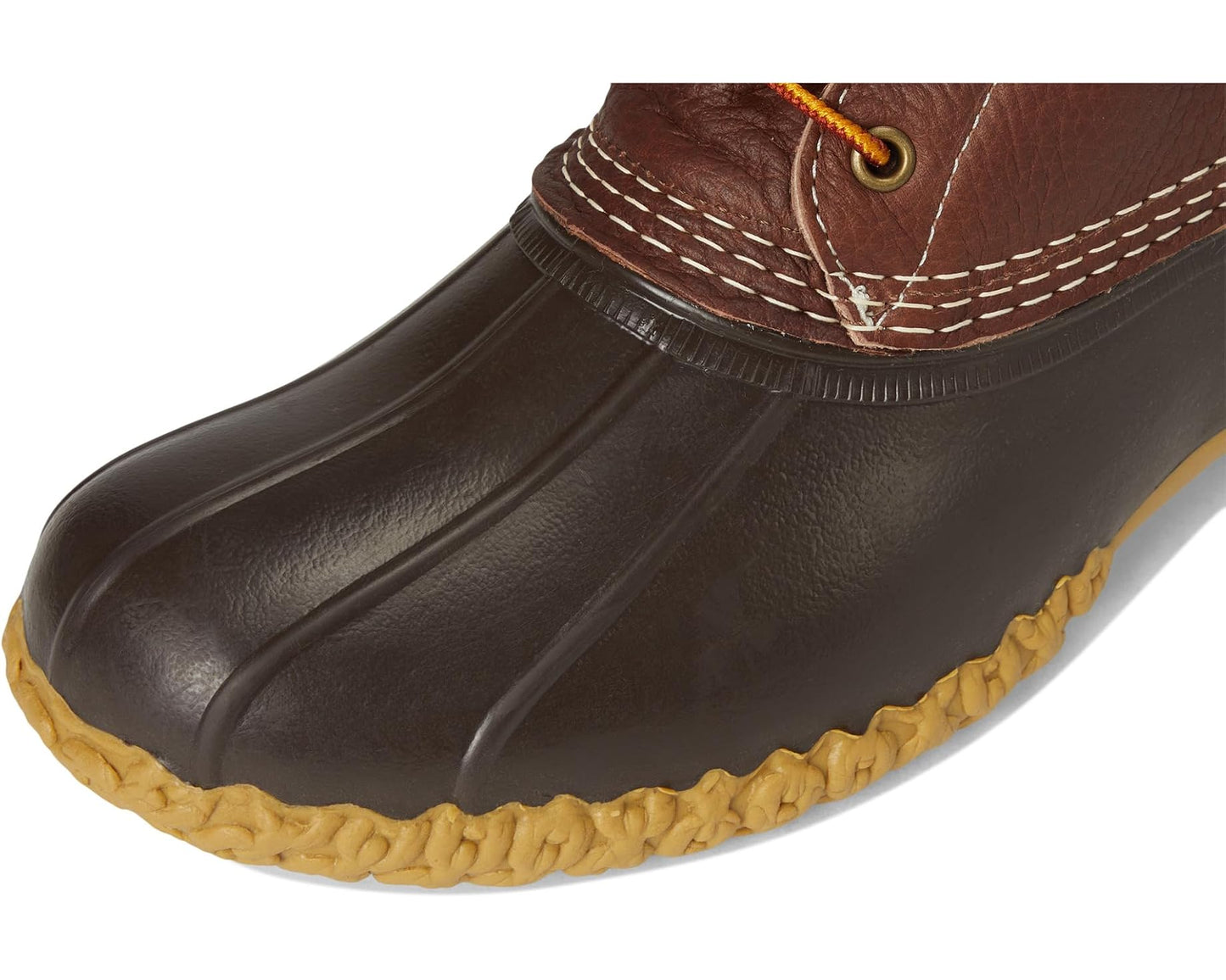 Men's L.L.Bean 10 Bean Boots Shearling Lined Insulated Tumbled Leather Maple/Brown