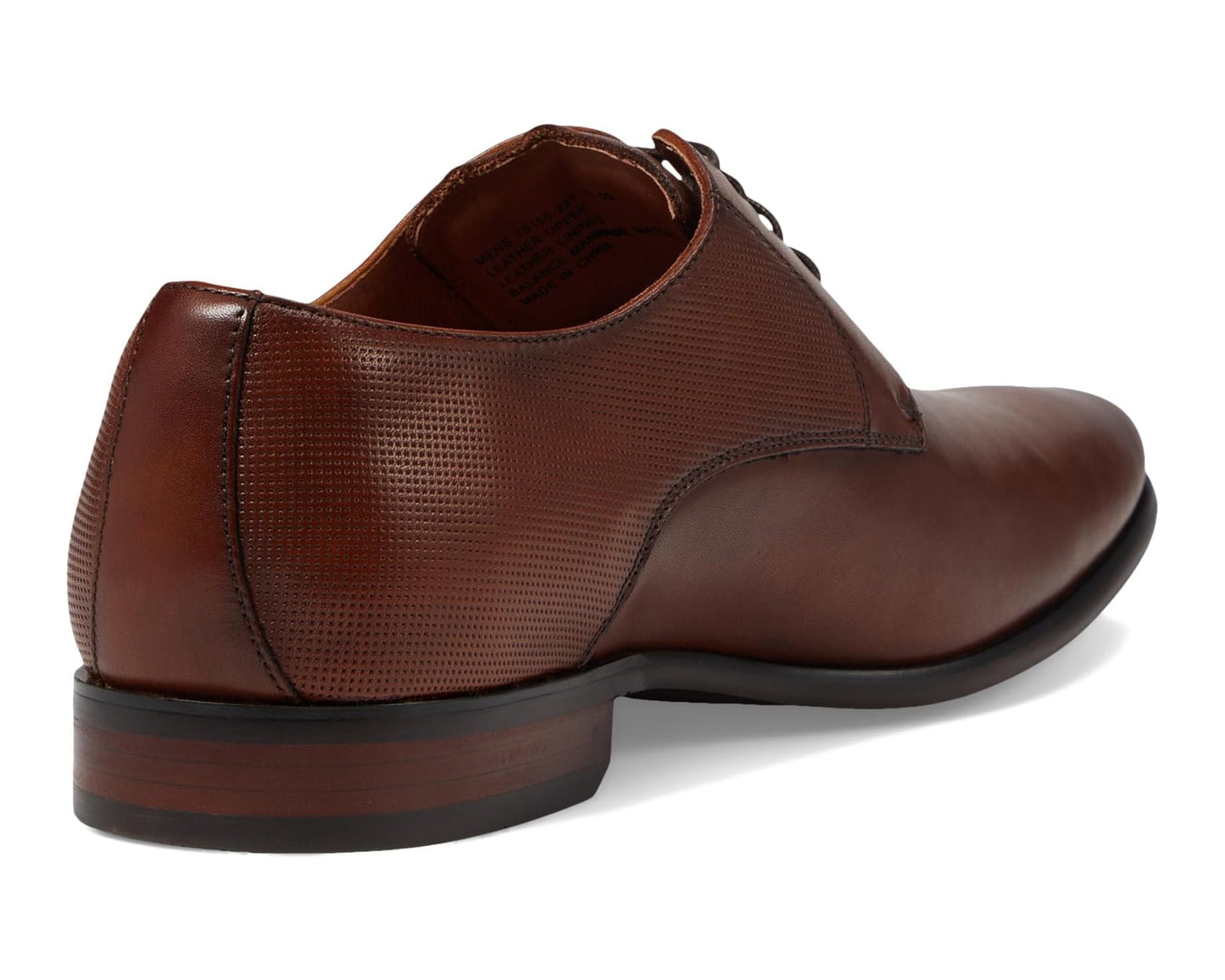 Men's Florsheim Postino Plain Toe Oxford Cognac Smooth/Perf