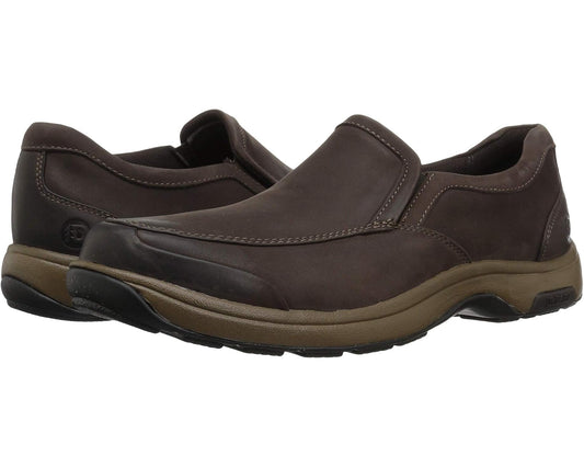 Men's Dunham Battery Park Slip-On Brown Nubuck