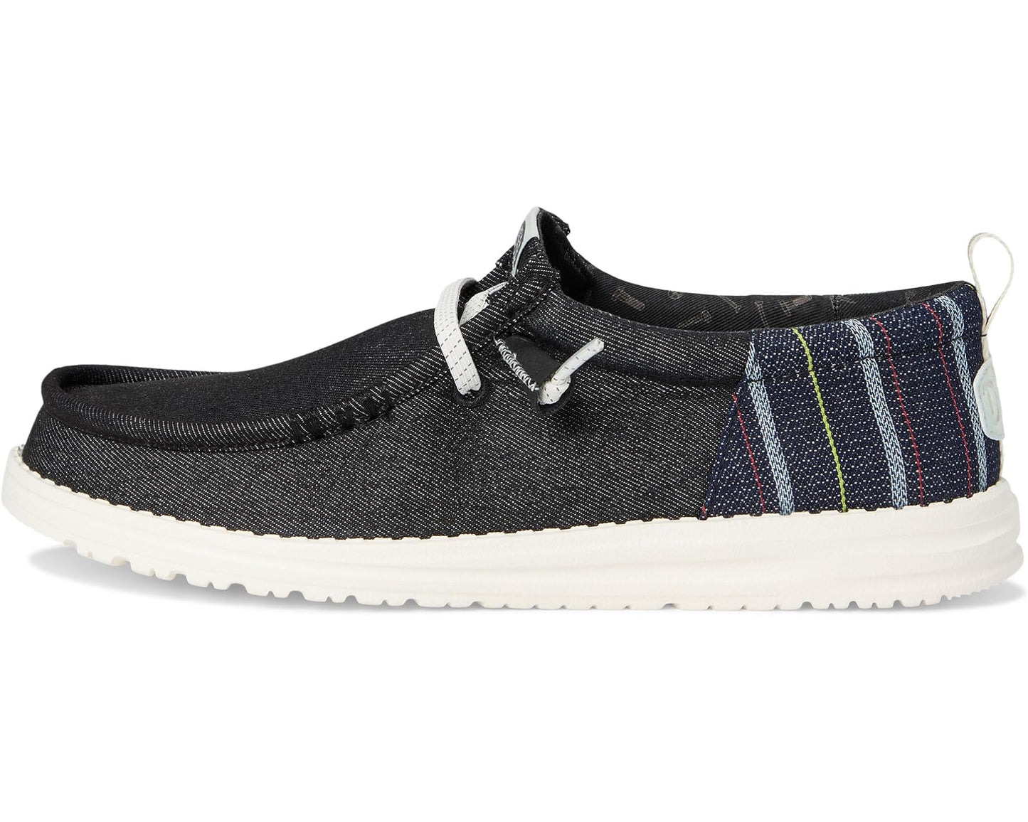 Men's Hey Dude Wally Funk Striped Denim Granite Grey/Multi