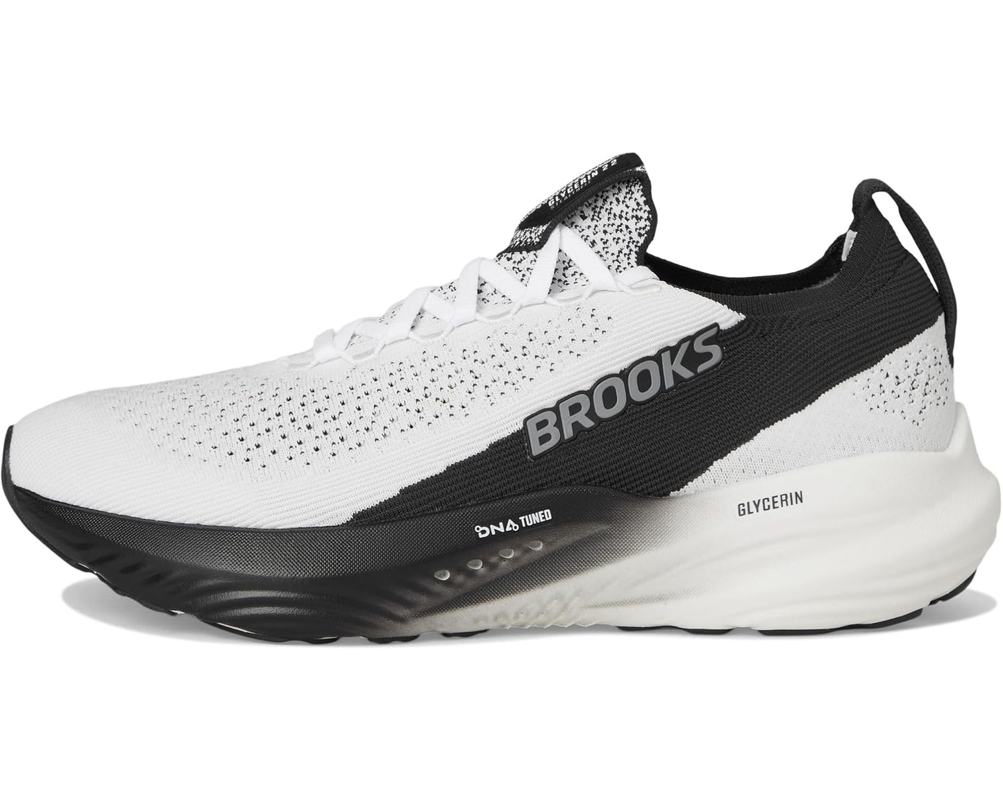 Men's Brooks Glycerin StealthFit 22 White/Grey/Black