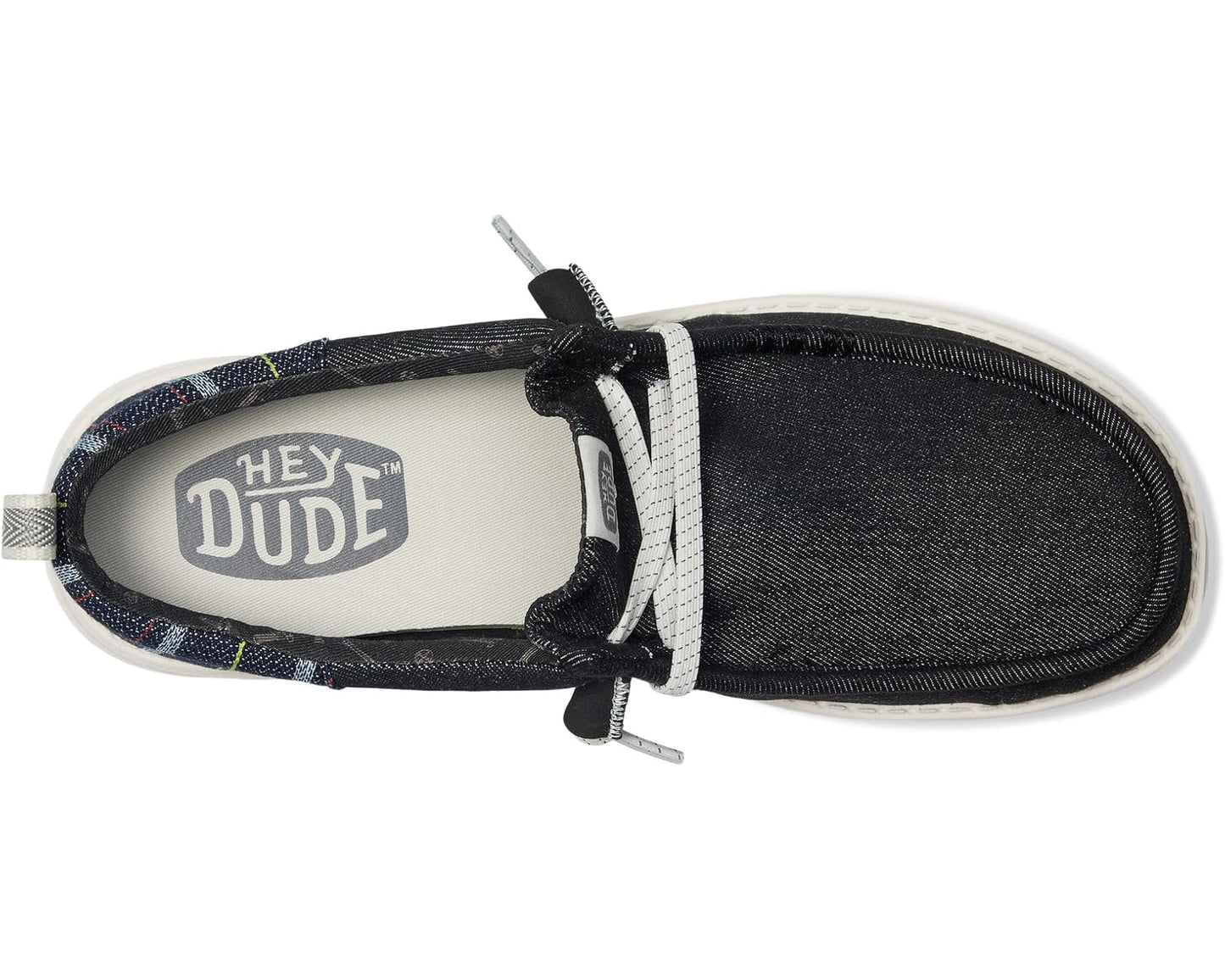 Men's Hey Dude Wally Funk Striped Denim Granite Grey/Multi