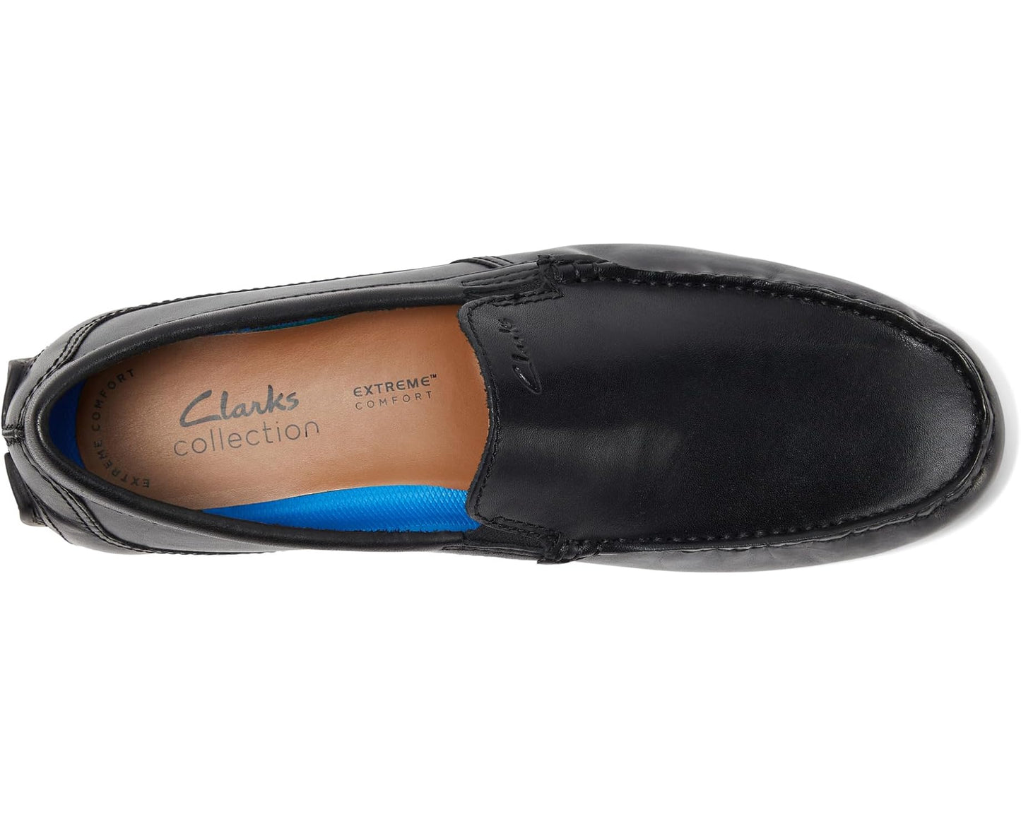 Men's Clarks Markman Plain Black Leather