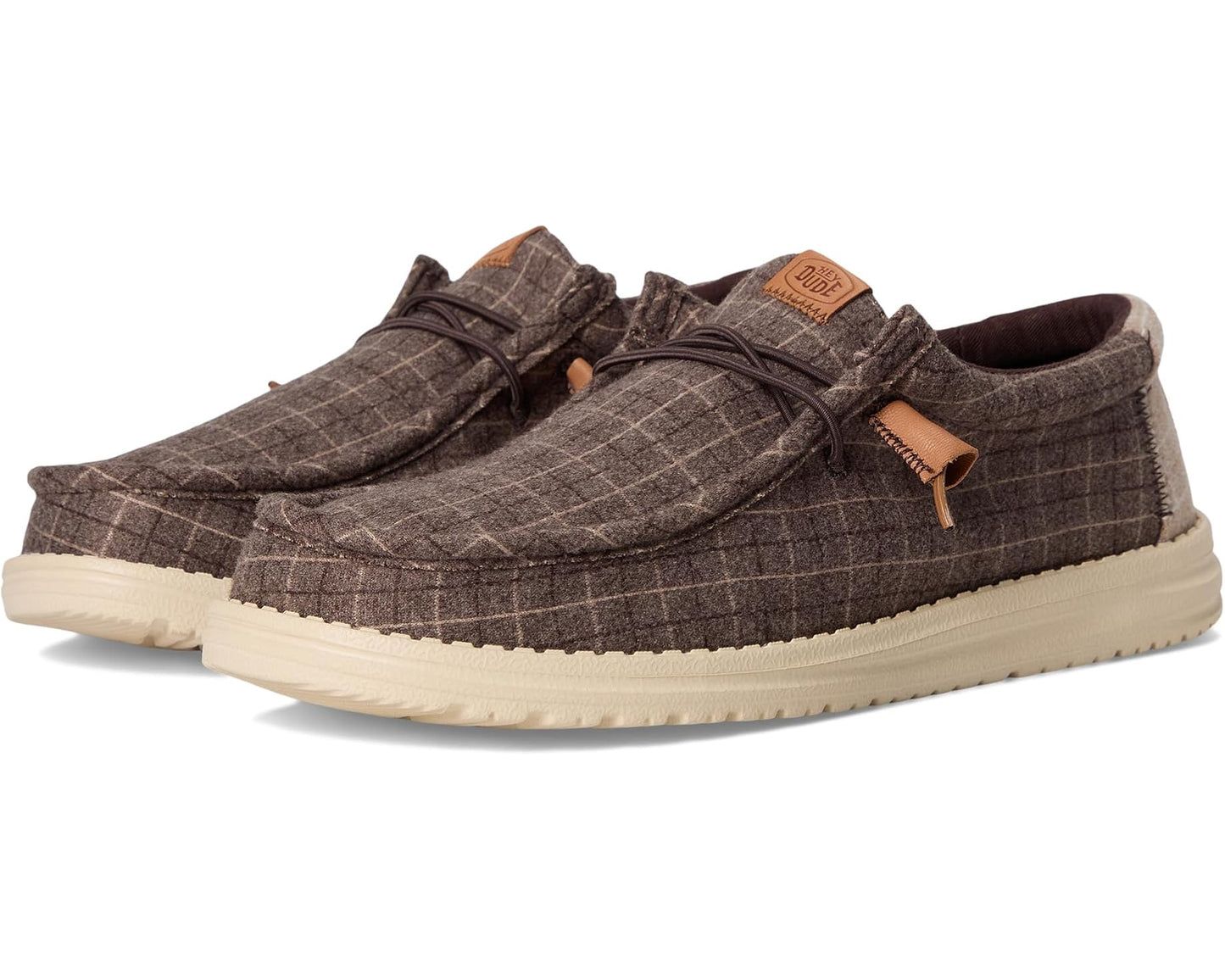 Men's Hey Dude Wally Plaid Corduroy Mole Brown/Multi
