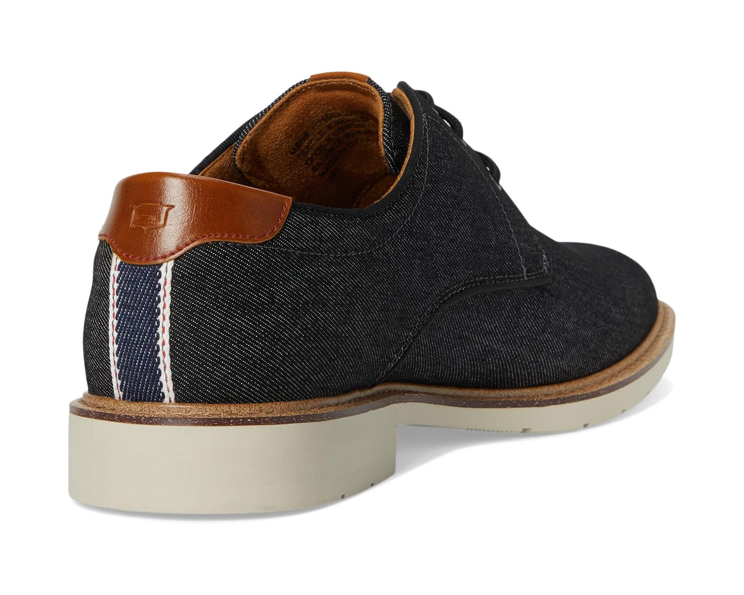 Men's Florsheim Herington Canvas Plain Toe Oxford Black